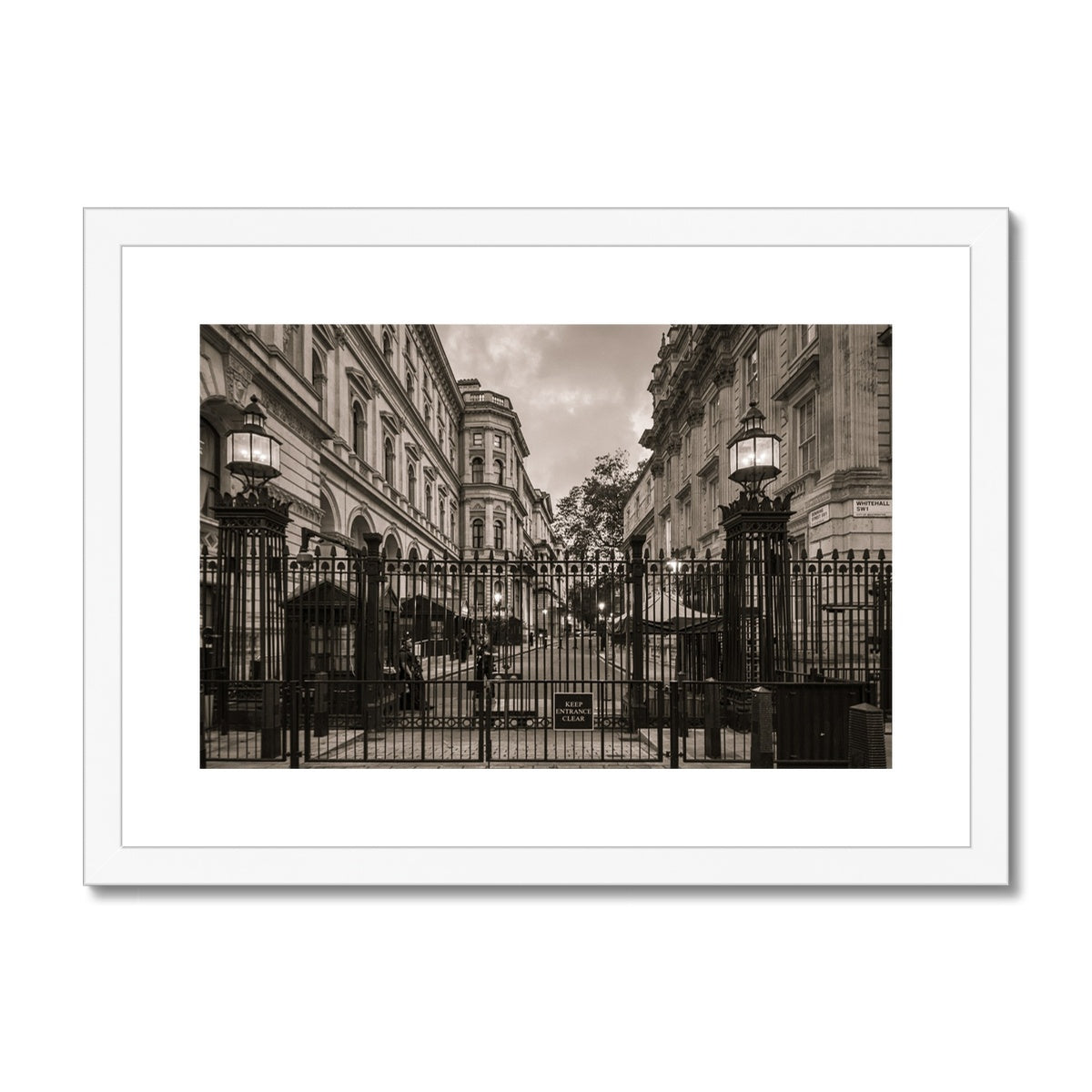Downing Street — Framed & Mounted Print